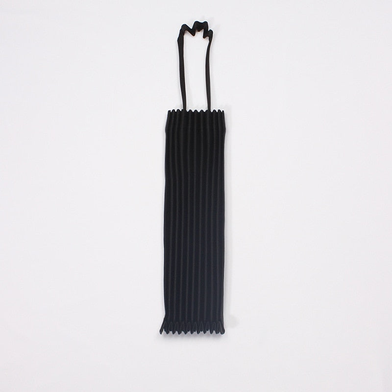 Japanese Inspired Minimalist Pleated Origami Tote Bag