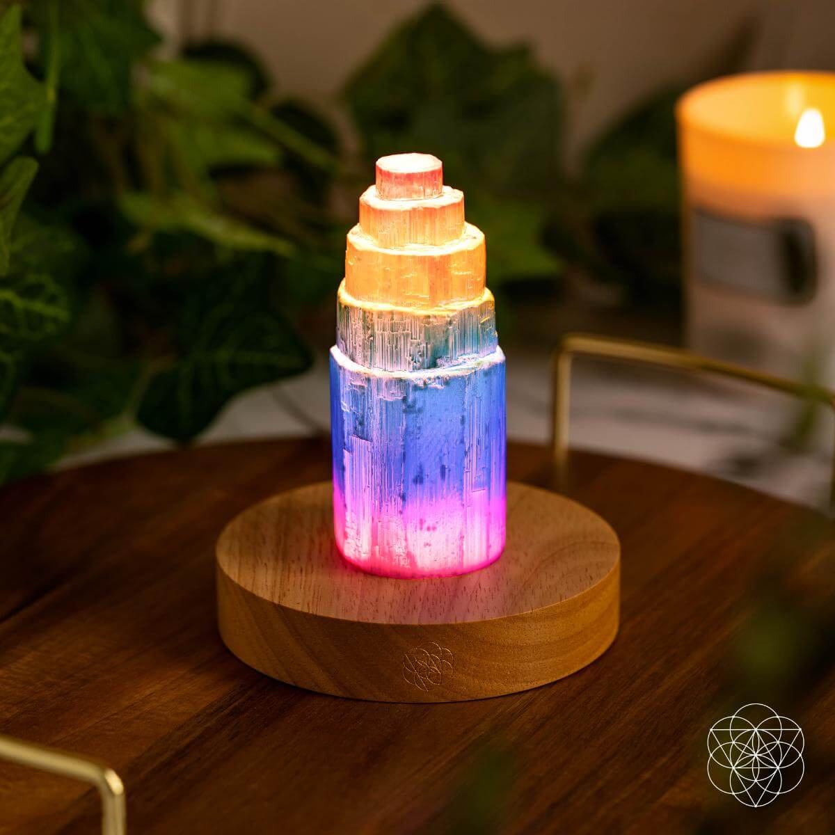 Rainbow’s Blessing - Selenite Tower of Peace & Protection