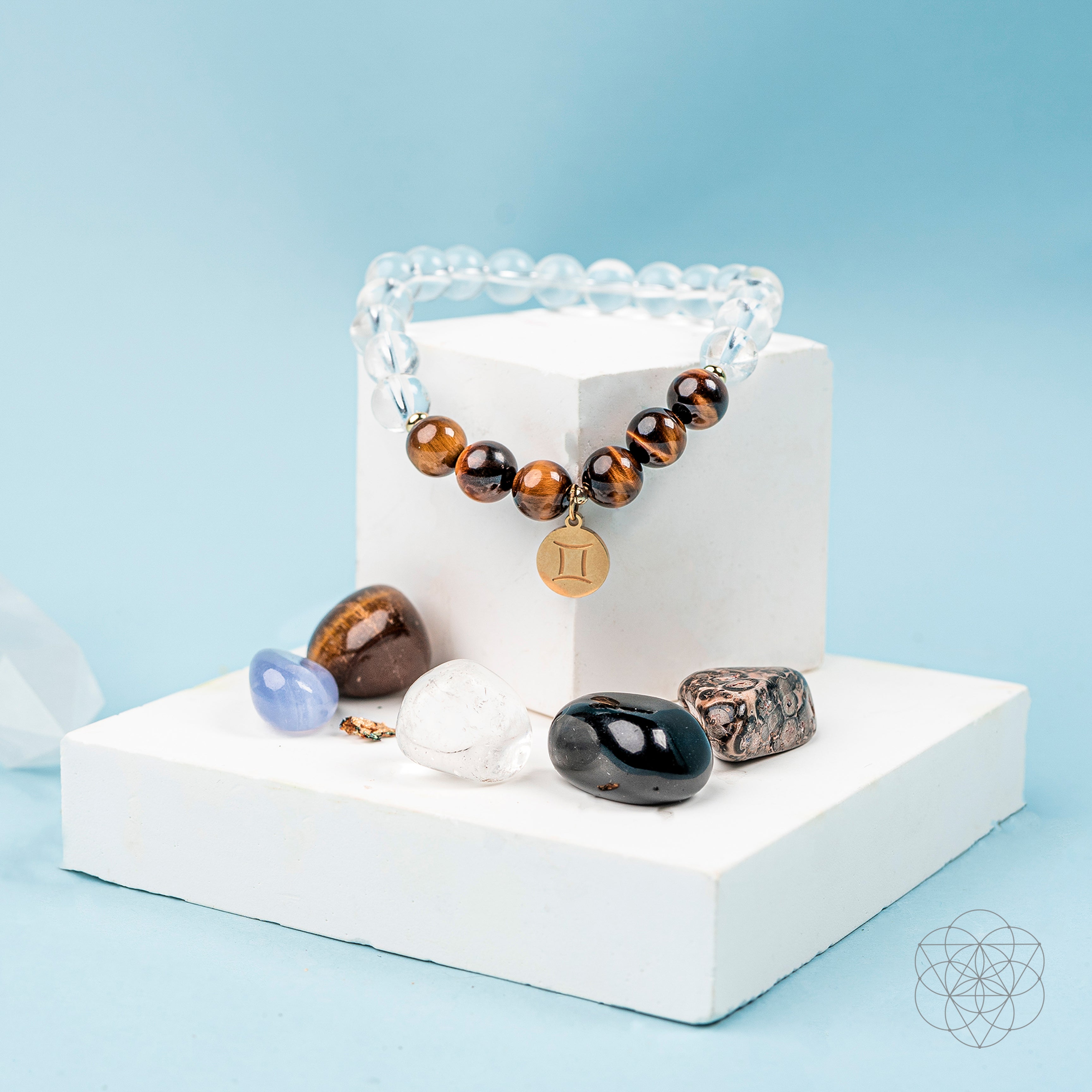 Gemini Bracelet and Crystals Set