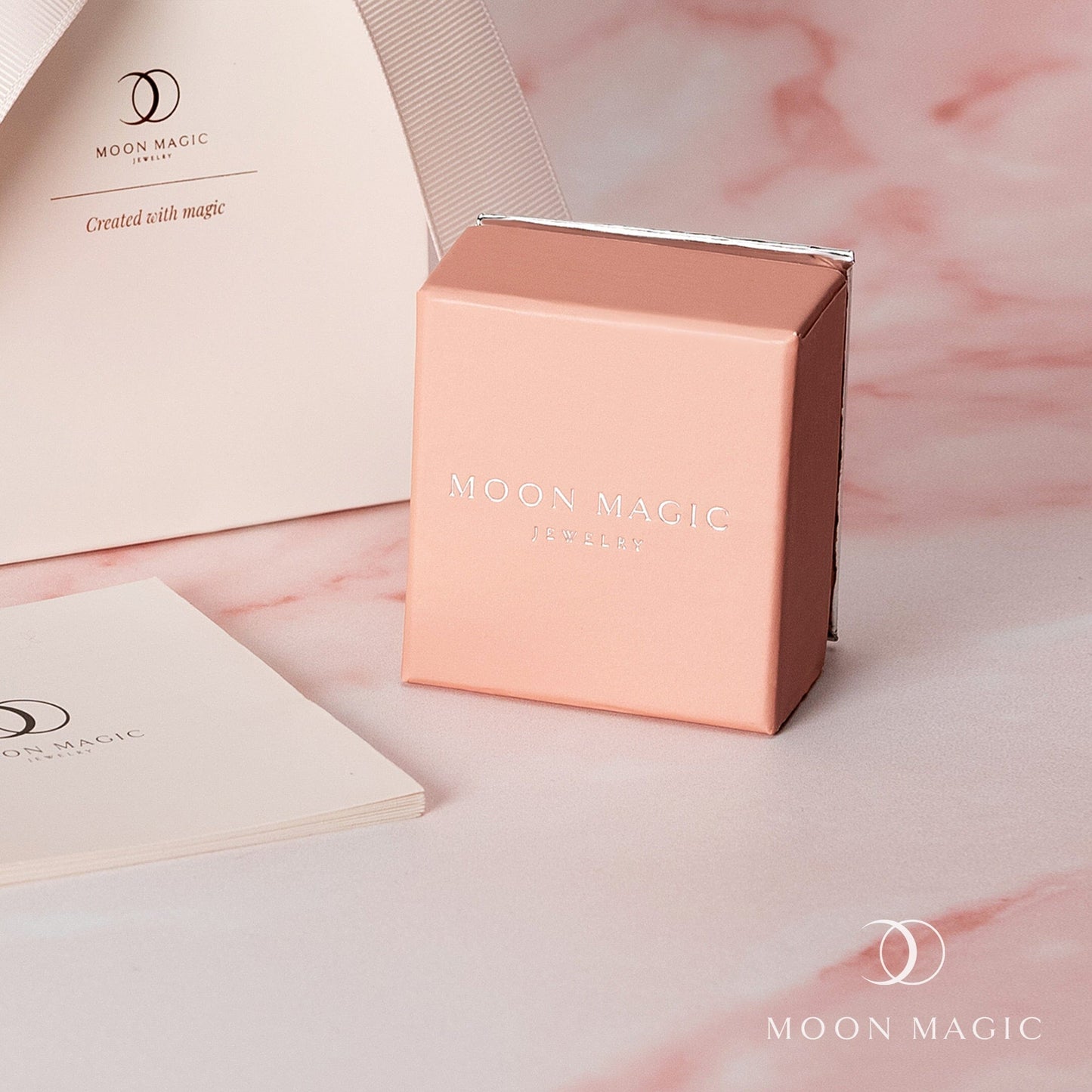 Puces d'oreilles grenat quartz rose - Toi Et Moi