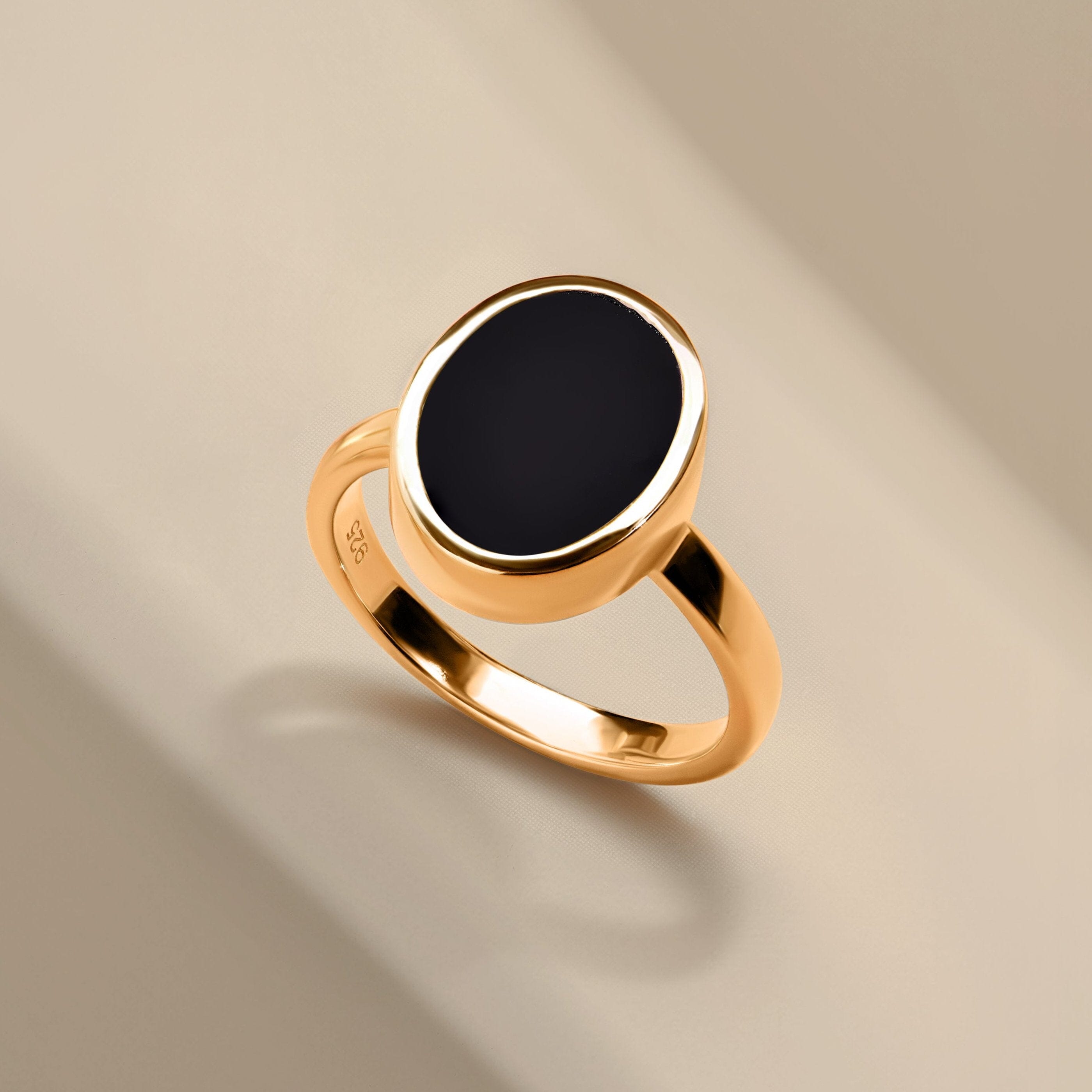 Crystal Ring - Enfolded Black Onyx