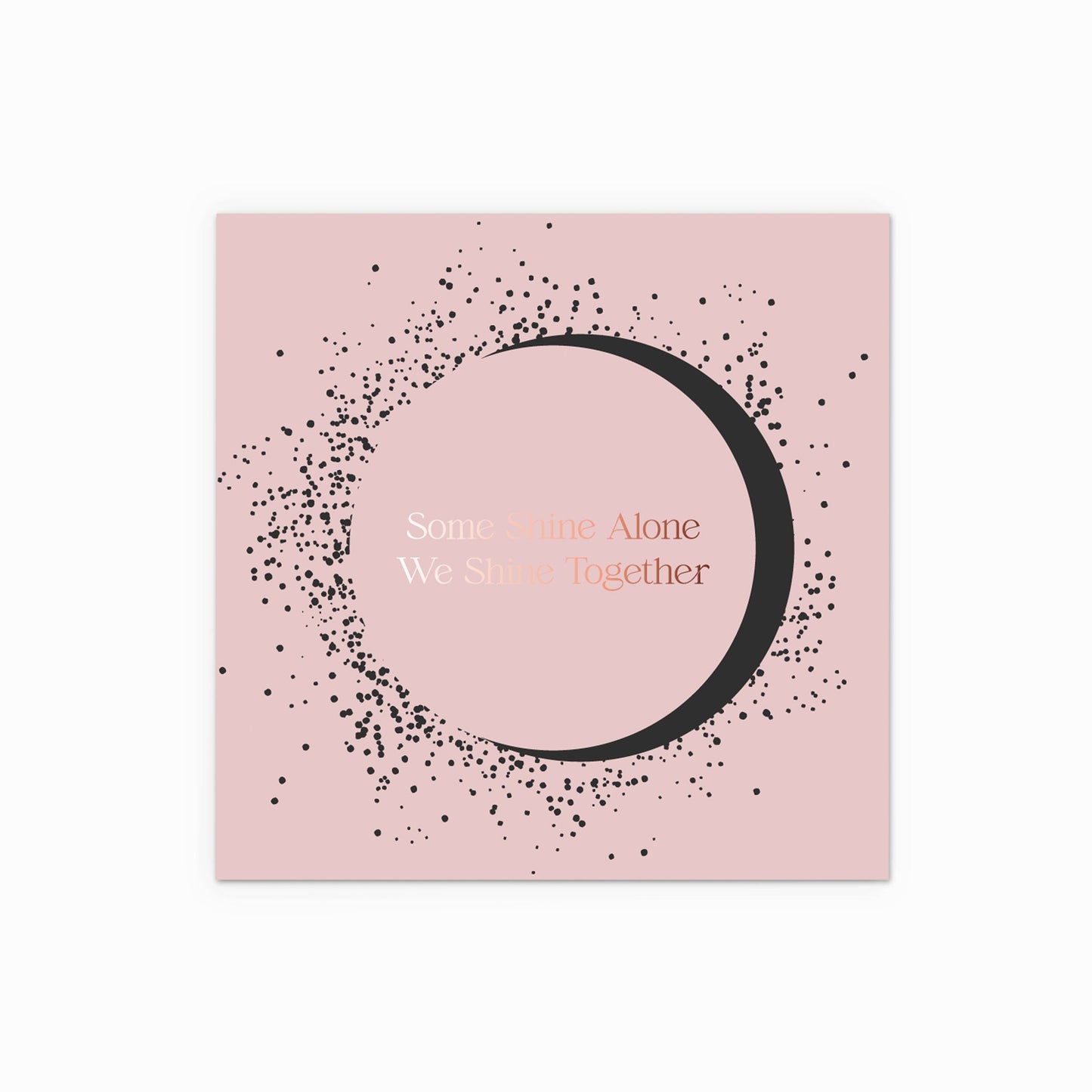 Ensemble sac cadeau rose et carte cadeau noire - Grand
