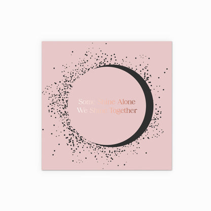Ensemble sac cadeau rose et carte cadeau noire - Grand