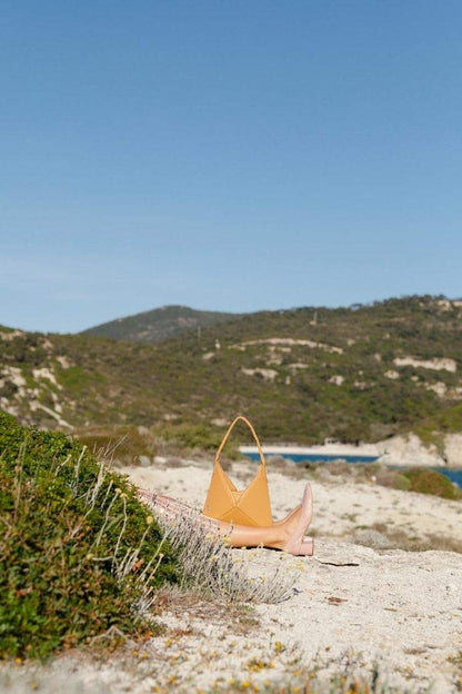 Sac bandoulière minimaliste inspiré de l'origami | Sac fourre-tout minimaliste inspiré de l'origami