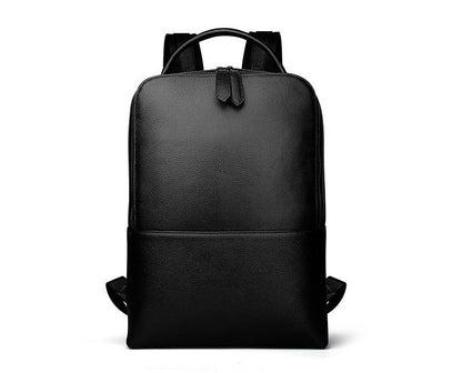 Sac à dos minimaliste en cuir noir