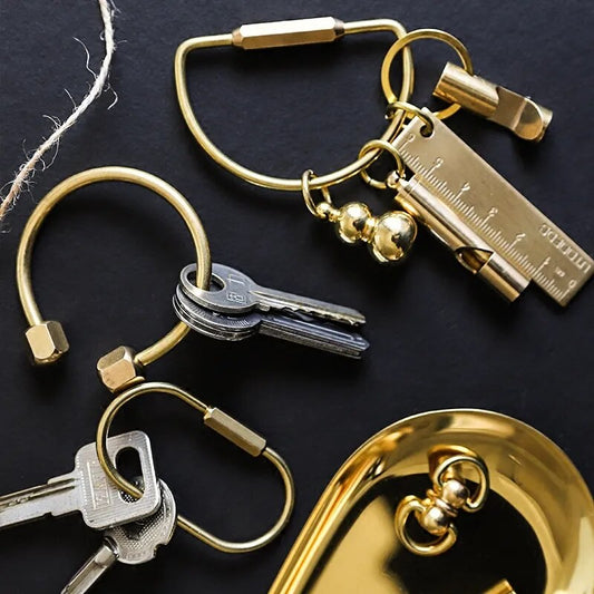 Boucle de porte-clés en laiton
