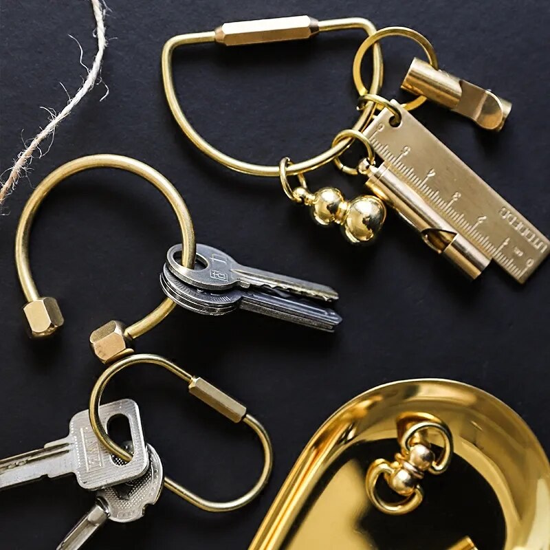 Brass Keyring Loop