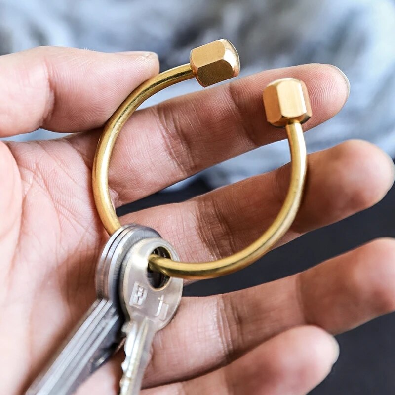 Brass Keyring Loop