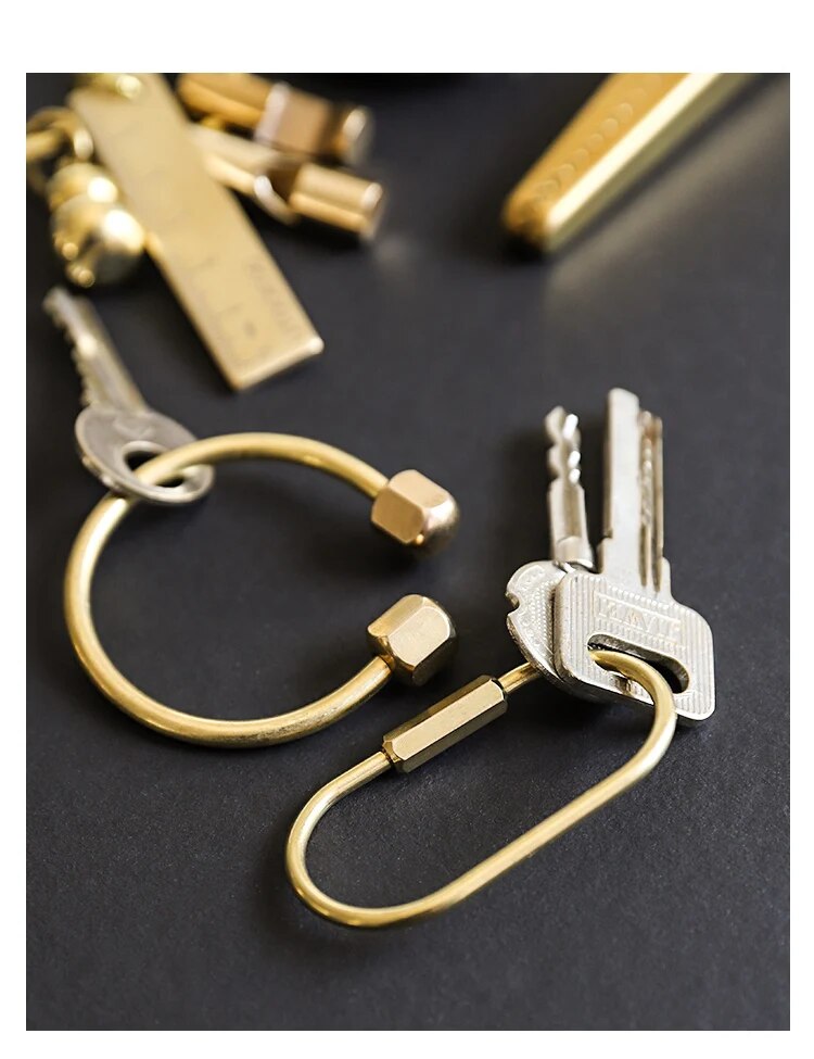 Brass Keyring Loop