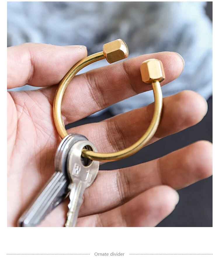 Brass Keyring Loop