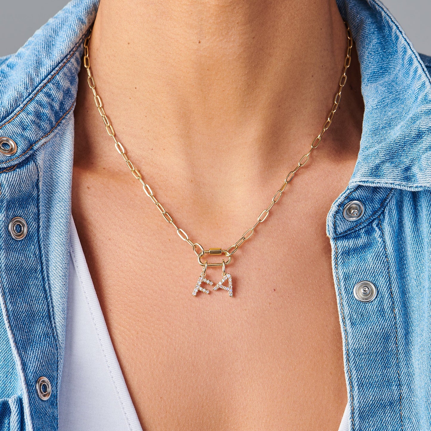 Collier Pierre de Lune - Alphabet