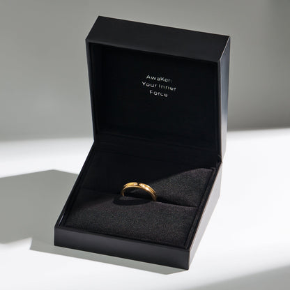 Bague unisexe en zircon blanc - Individualiste