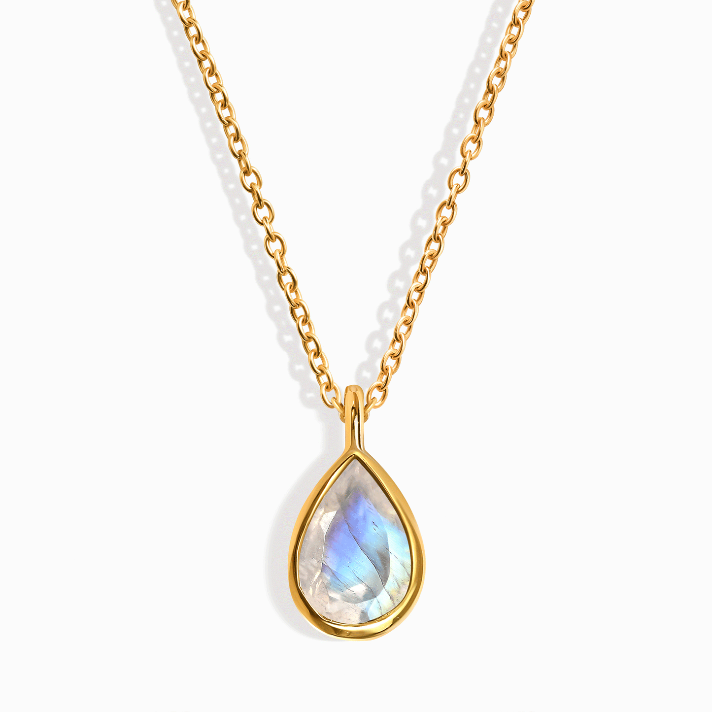 Collier Pierre de Lune - Cœur Caché