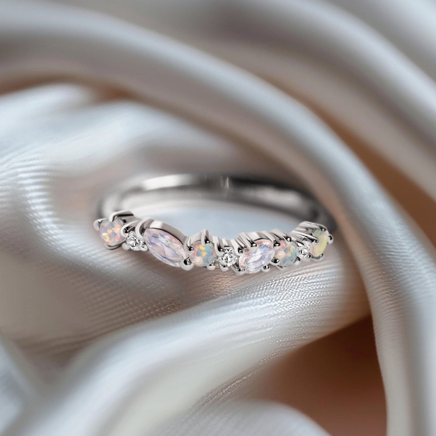 Bague Opale Pierre de Lune - Grace