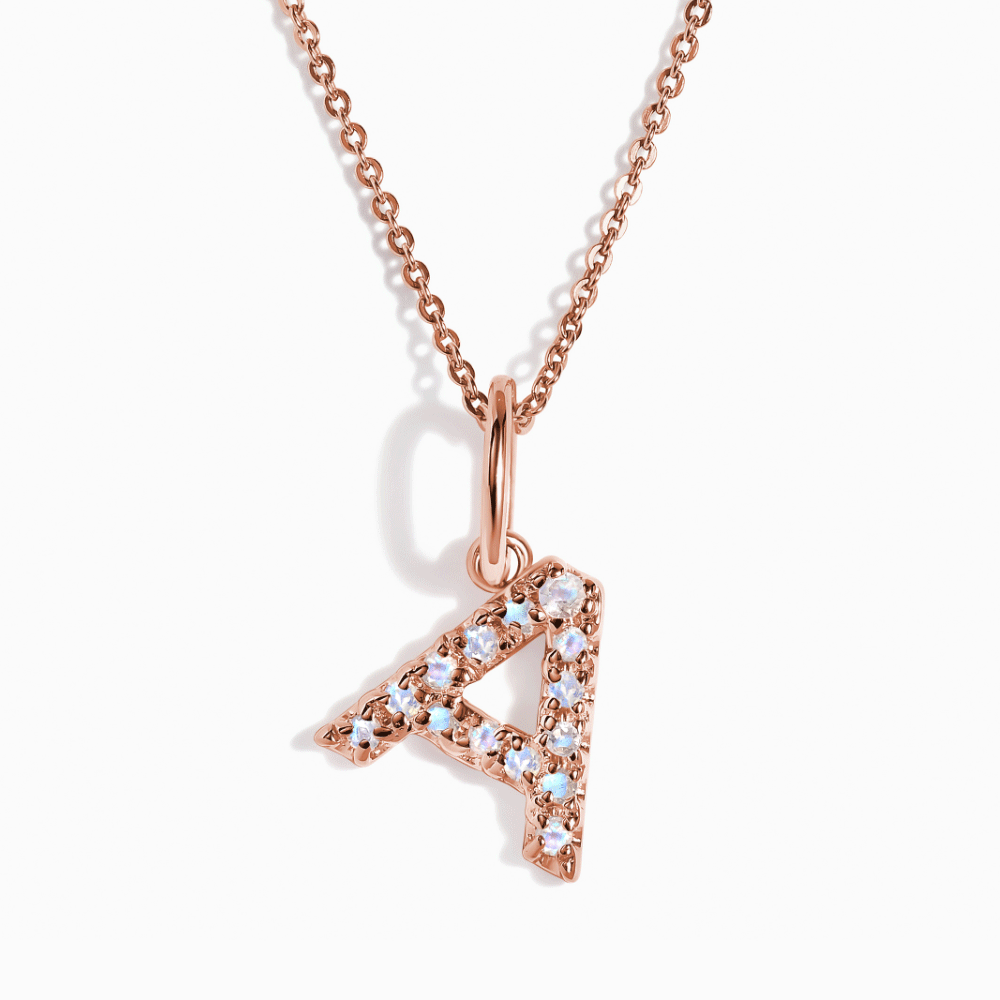 Collier Pierre de Lune - Alphabet
