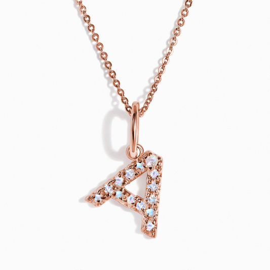Collier Pierre de Lune - Alphabet