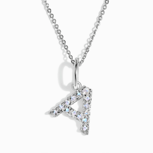 Collier Pierre de Lune - Alphabet