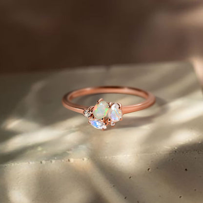 Bague Opale Pierre de Lune - Orion