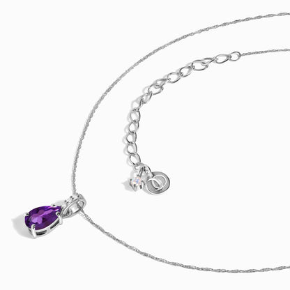 Collier Sway en améthyste et diamants - Pierre de naissance de février