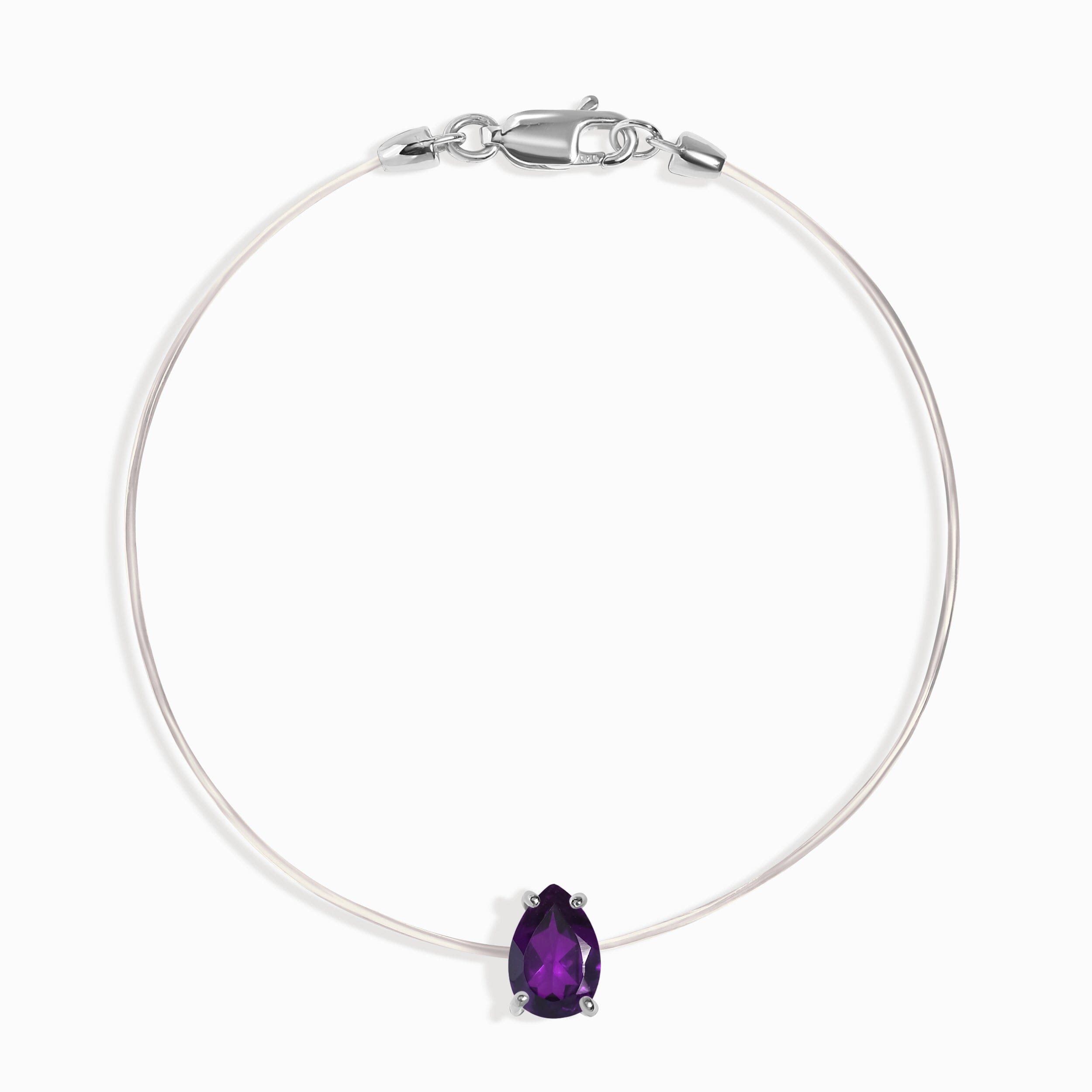 Amethyst Bracelet Floating Sway - February Birthstone