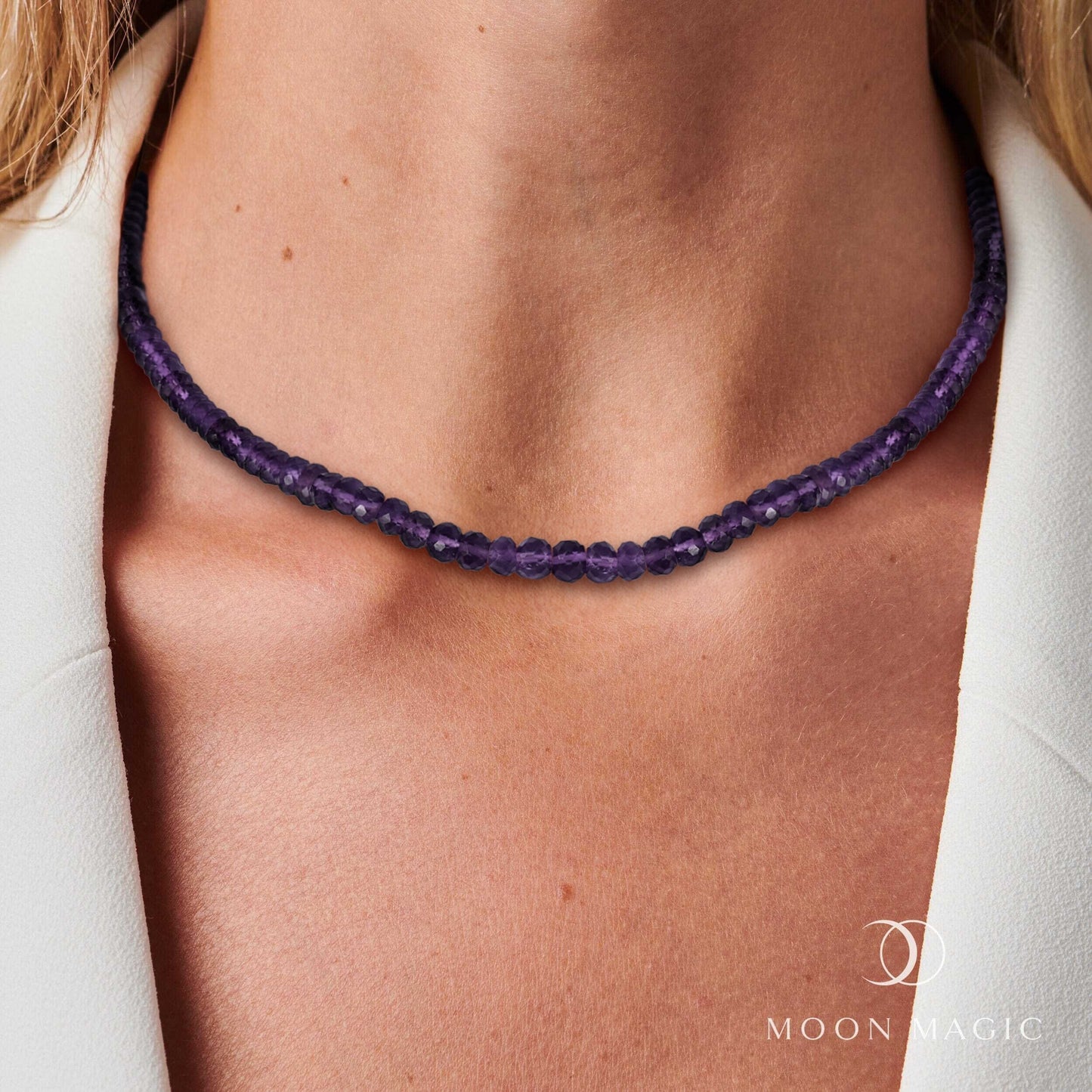 Collier de perles - Améthyste