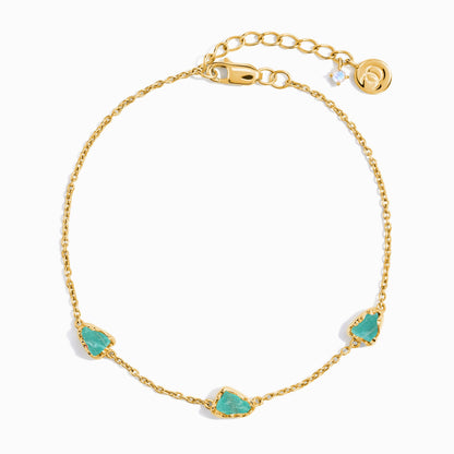 Bracelet en cristal brut - Amazonite divine