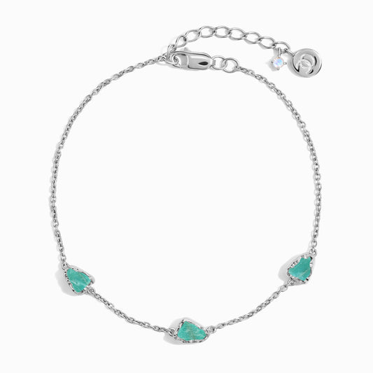 Bracelet en cristal brut - Amazonite divine