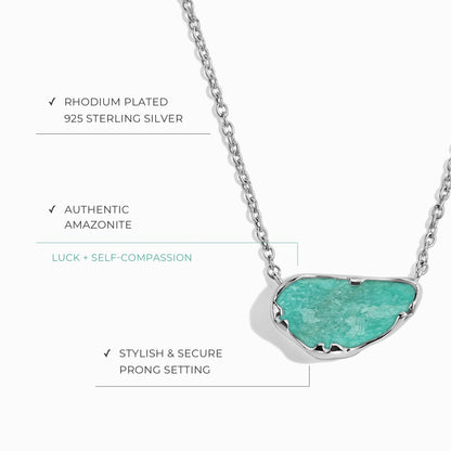 Collier en cristal brut - Amazonite sacrée