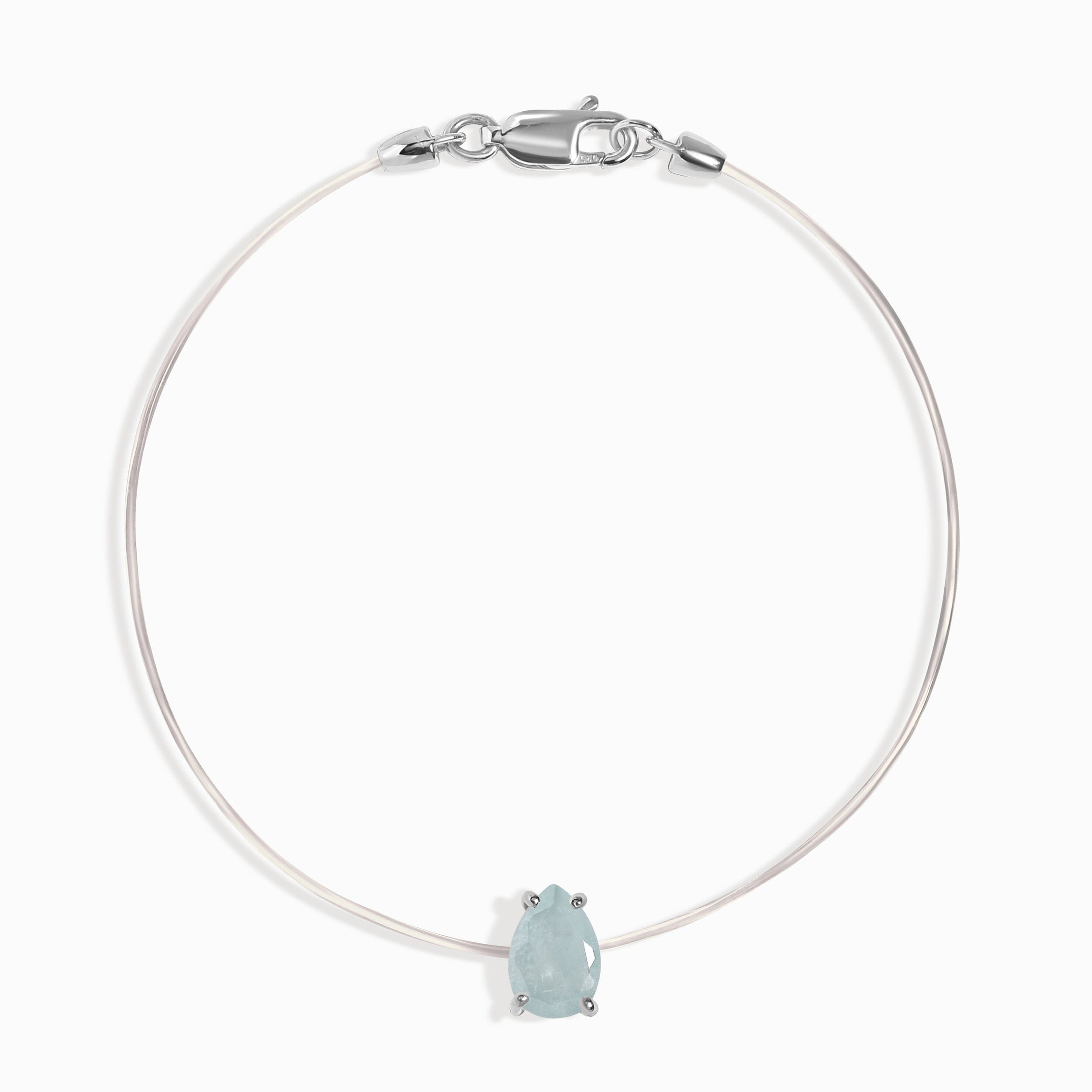 Aquamarine Bracelet Floating Sway - March Birthstone