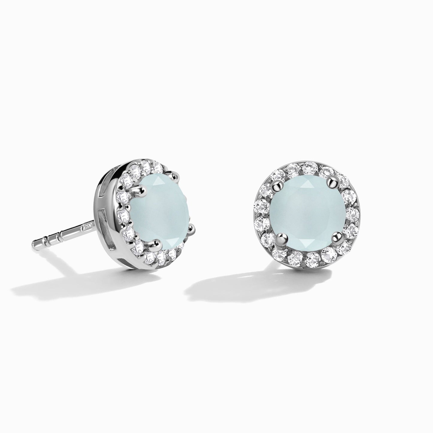 Aquamarine Venus Studs - March Birthstone