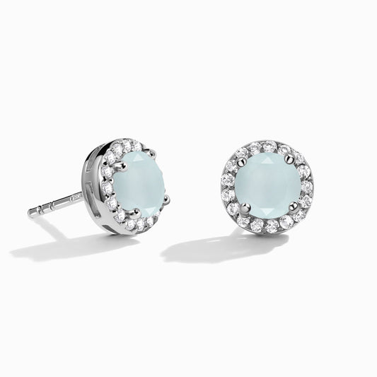 Aquamarine Venus Studs - March Birthstone