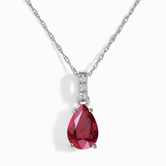 Collier rubis et diamants Sway - Pierre de naissance de juillet