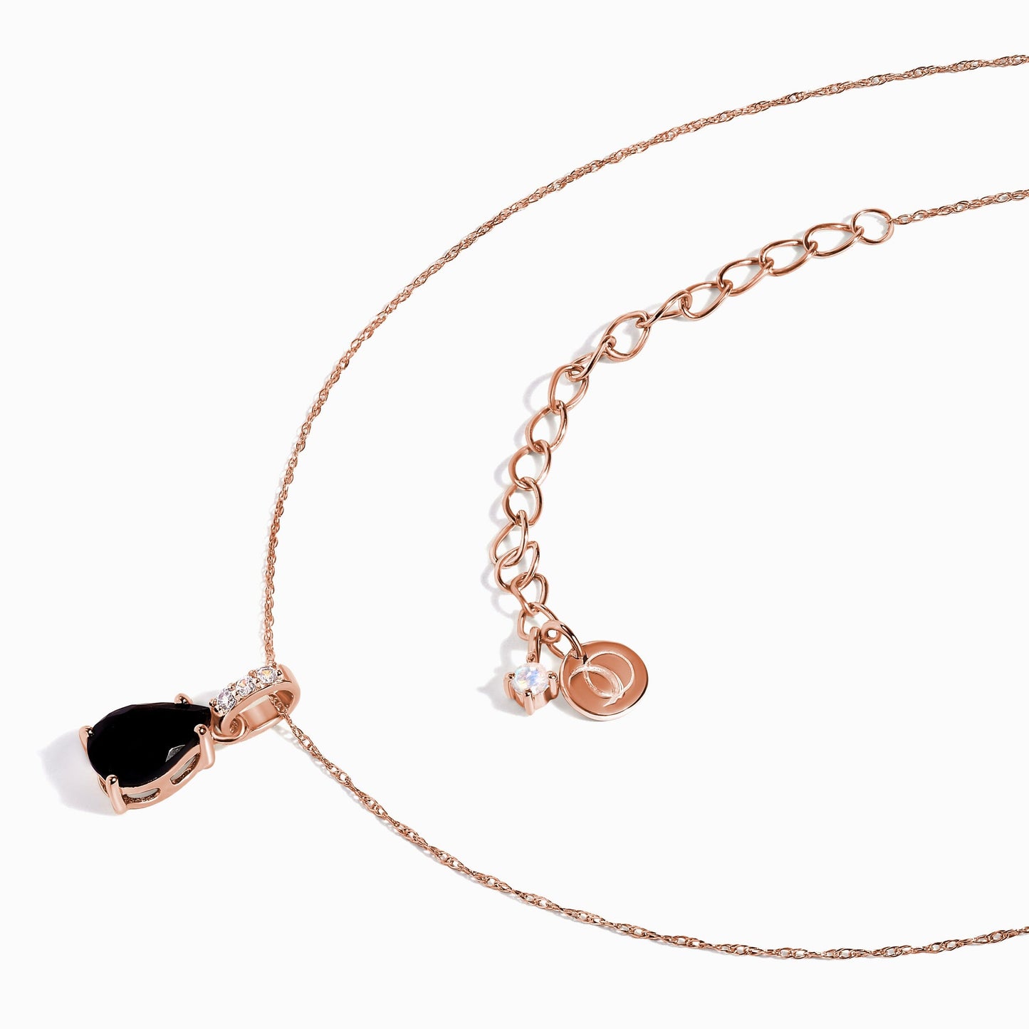 Collier en onyx noir et diamants Sway - Pierre de naissance de décembre