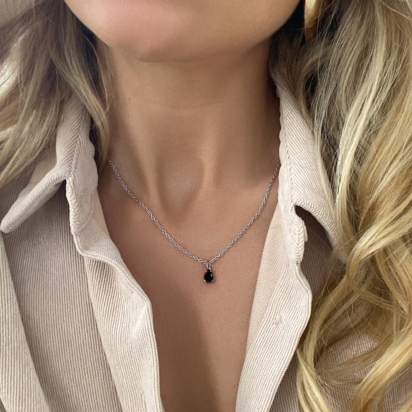 Collier en obsidienne noire - Bouclier
