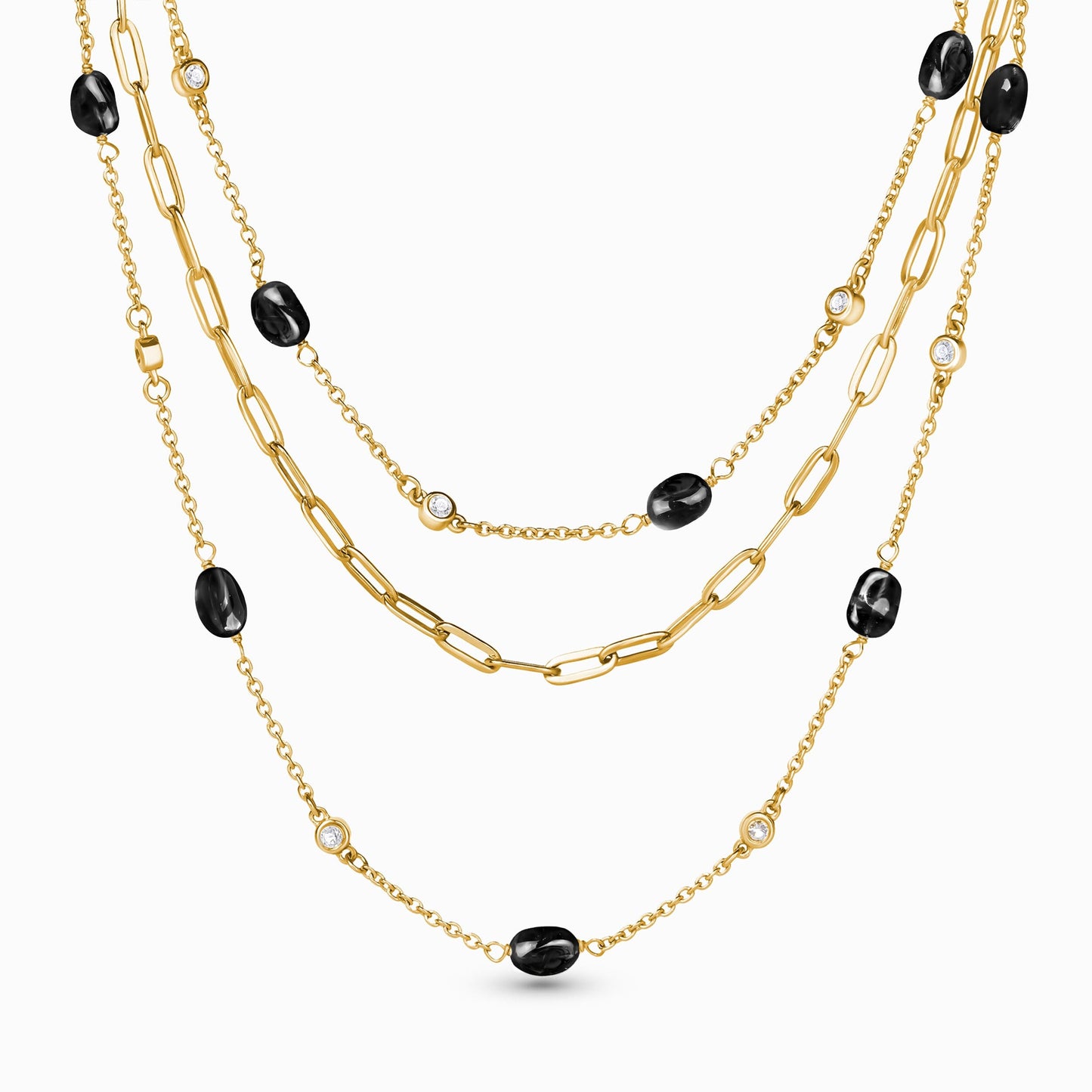 Collier en obsidienne noire - Wild Child