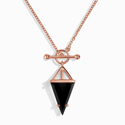 Collier en obsidienne noire - Héroïne T Lock