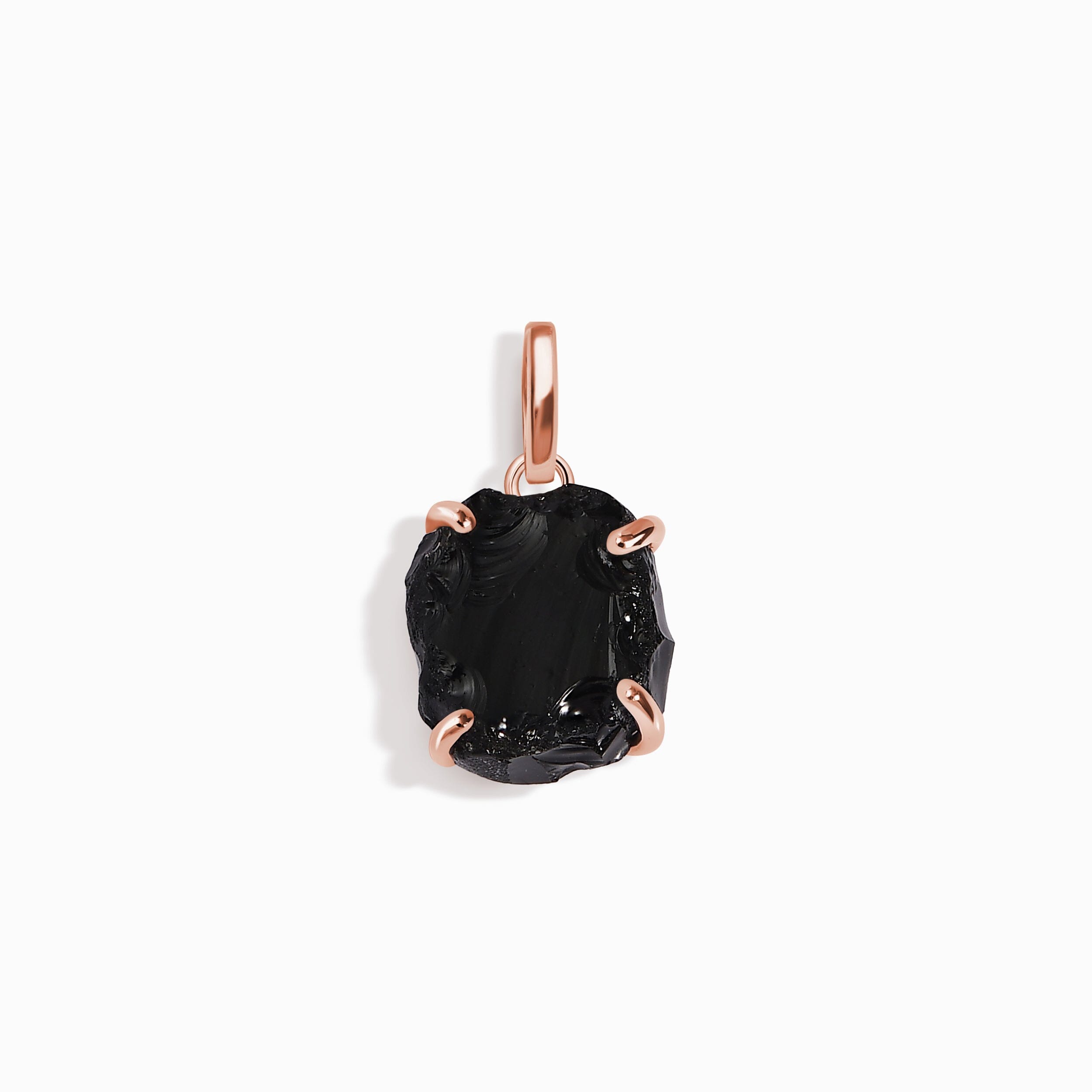 Raw Crystal Charm - Black Obsidian