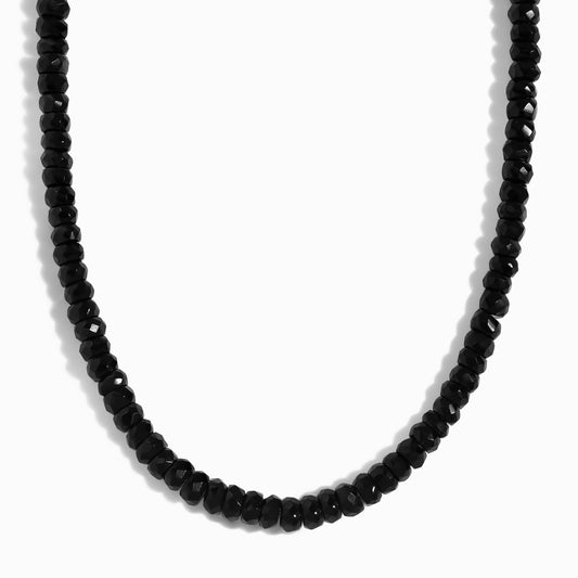 Collier de perles - Obsidienne noire