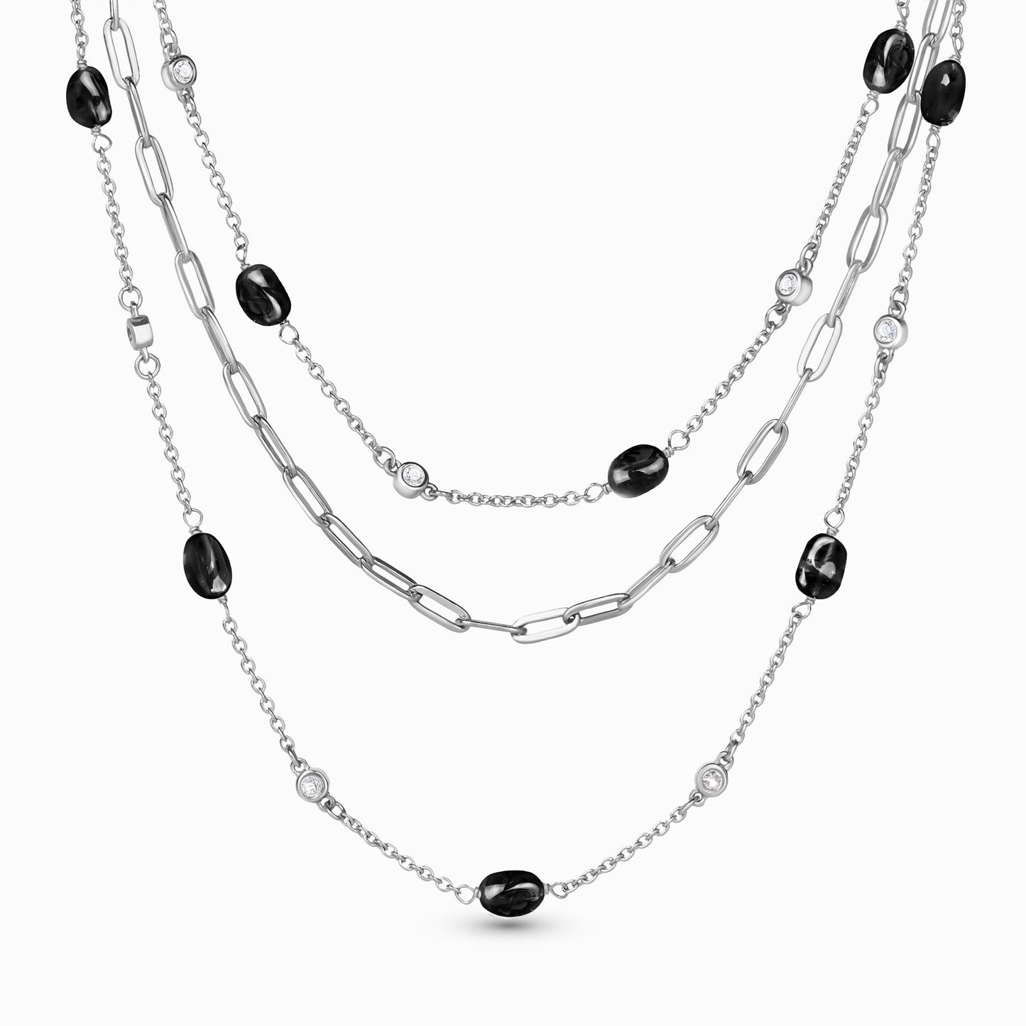 Collier en obsidienne noire - Wild Child