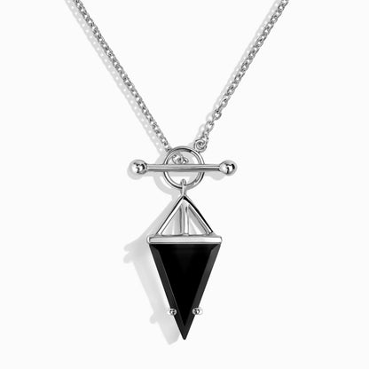 Collier en obsidienne noire - Héroïne T Lock