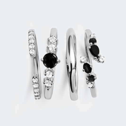 Kit de démarrage Loveliness en obsidienne noire et onyx noir