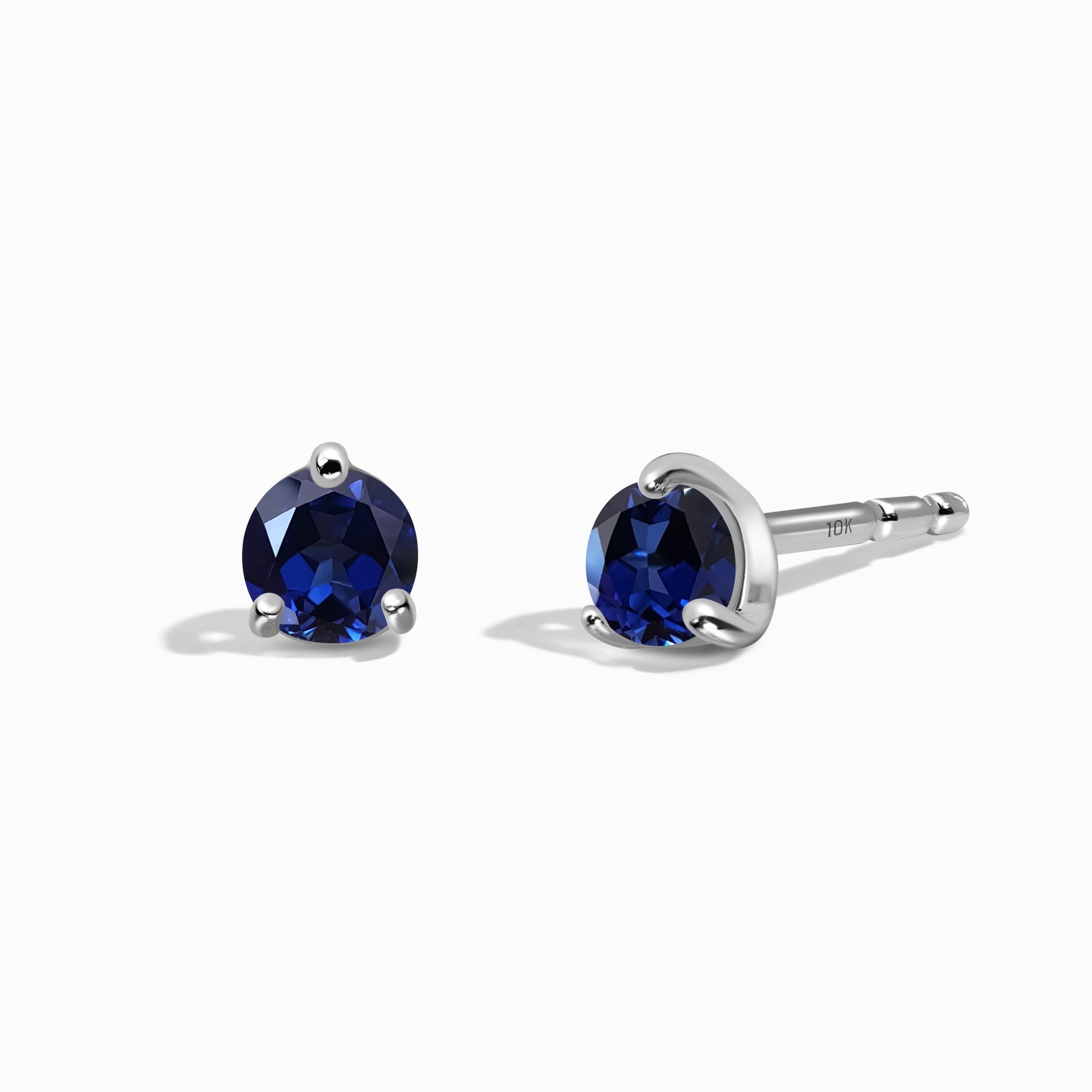 Blue Sapphire Round Studs - September Birthstone