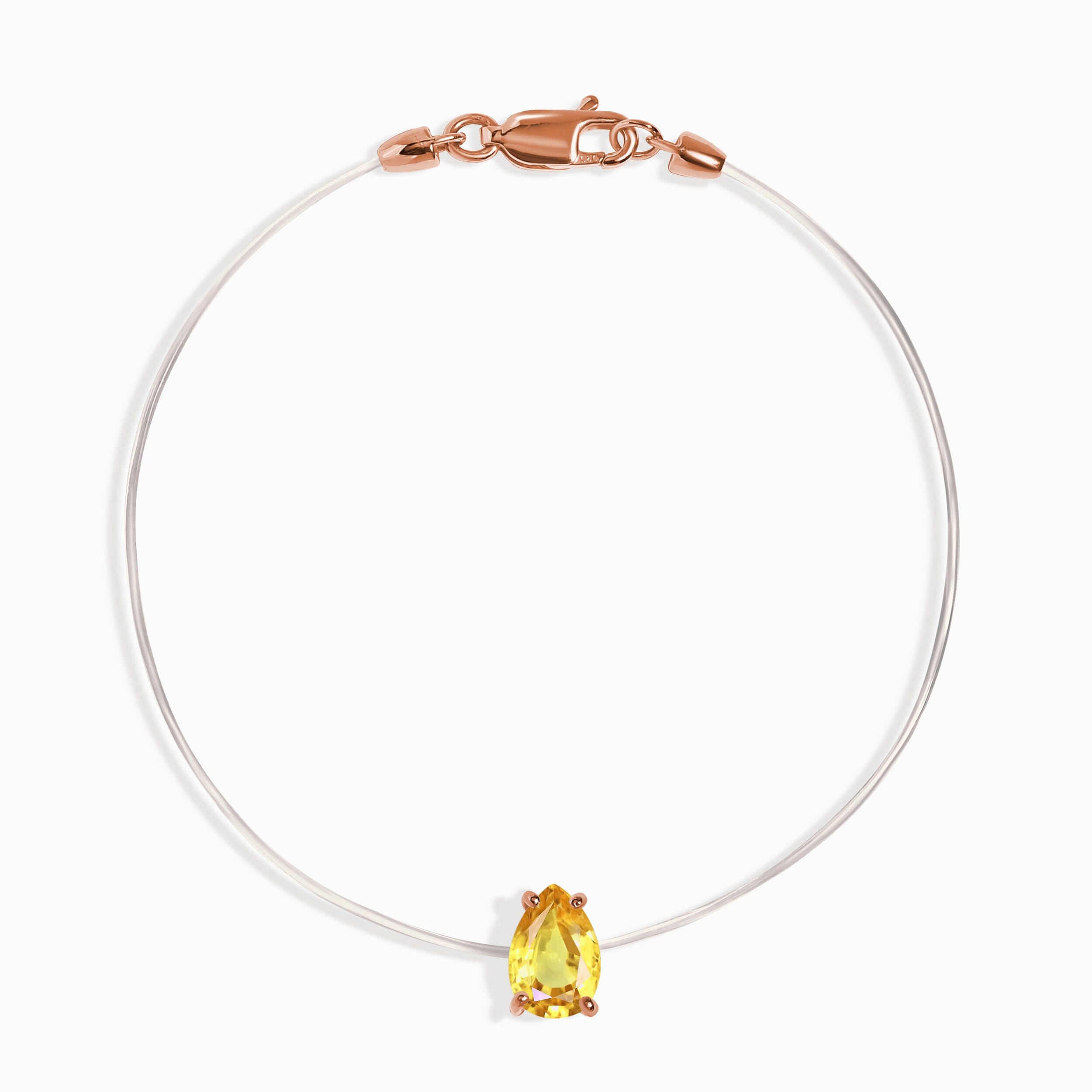 Citrine Bracelet Floating Sway - November Birthstone