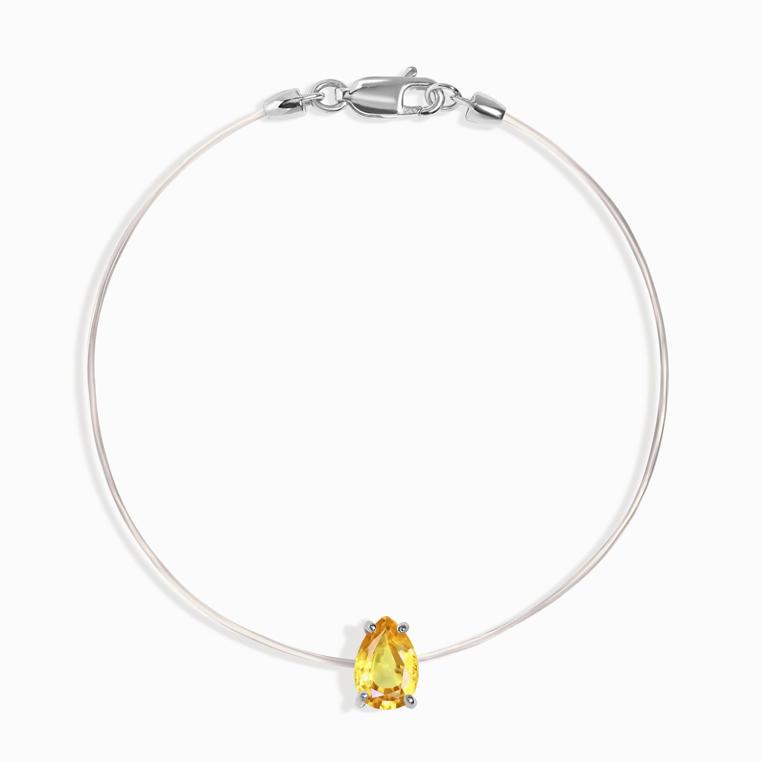 Citrine Bracelet Floating Sway - November Birthstone