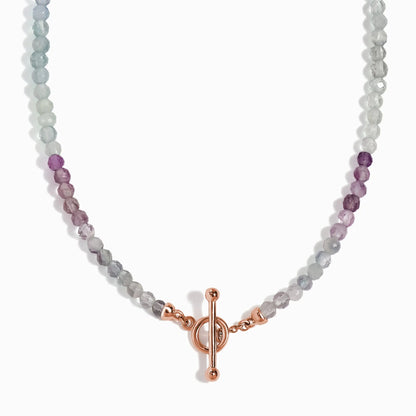 Fluorite T-Lock Beads Necklace - Raise Your Vibrations Moon Magic