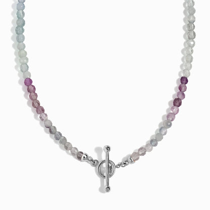 Fluorite T-Lock Beads Necklace - Raise Your Vibrations Moon Magic