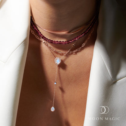 Collier de perles - Grenat