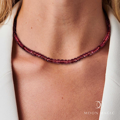 Collier de perles - Grenat