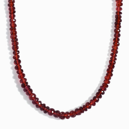 Collier de perles - Grenat