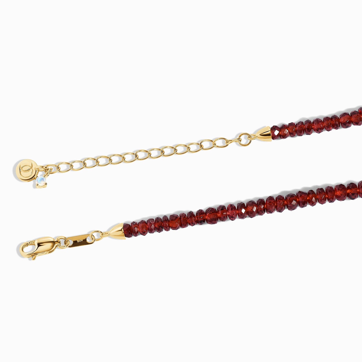 Collier de perles - Grenat